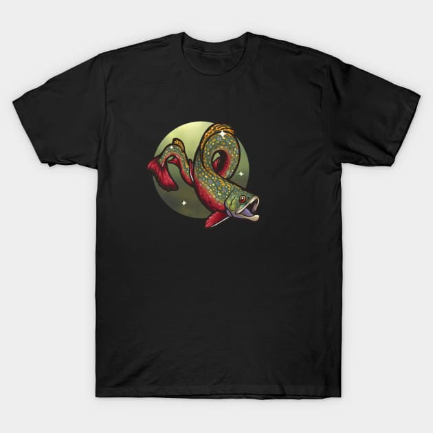 Brook Trout T-Shirt by Ginboy